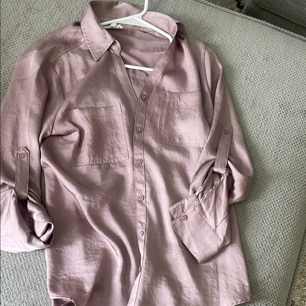 Pink Button-Up Shirt